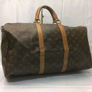 Louis Vuitton monogram keepall 50 luggage